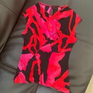 Vintage Christian Lacroix Cap Sleeve Reef Pattern